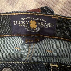 Lucky Brand Men's Dark Blue Denim Jeans 34x30